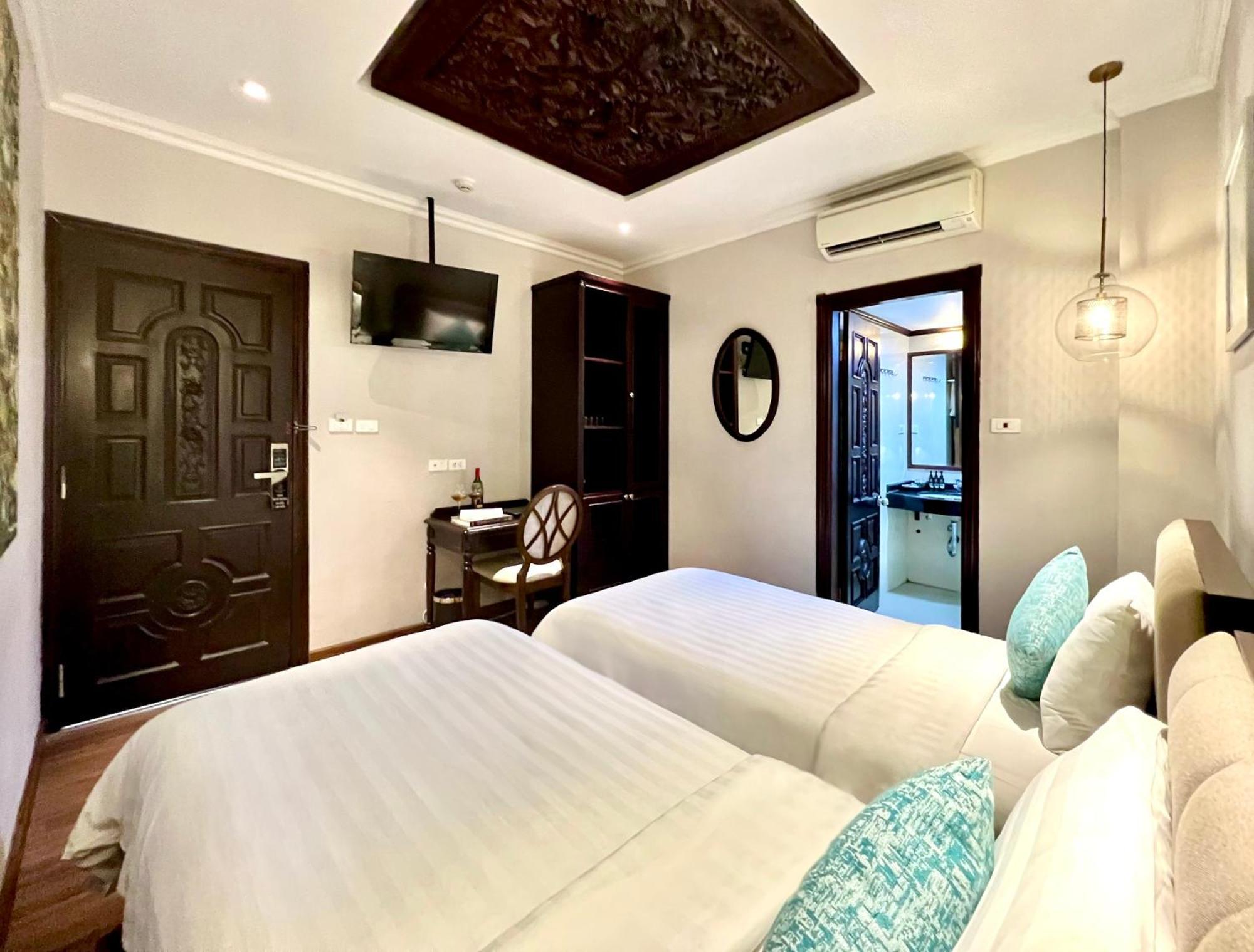 Hanoi Graceful Hotel And Travel חדר תמונה